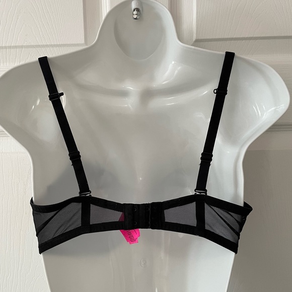 La SENZA BEYOND SEXY Padded Strappy Lacy Mesh Corset Push-Up Size 34DD - Picture 12 of 16